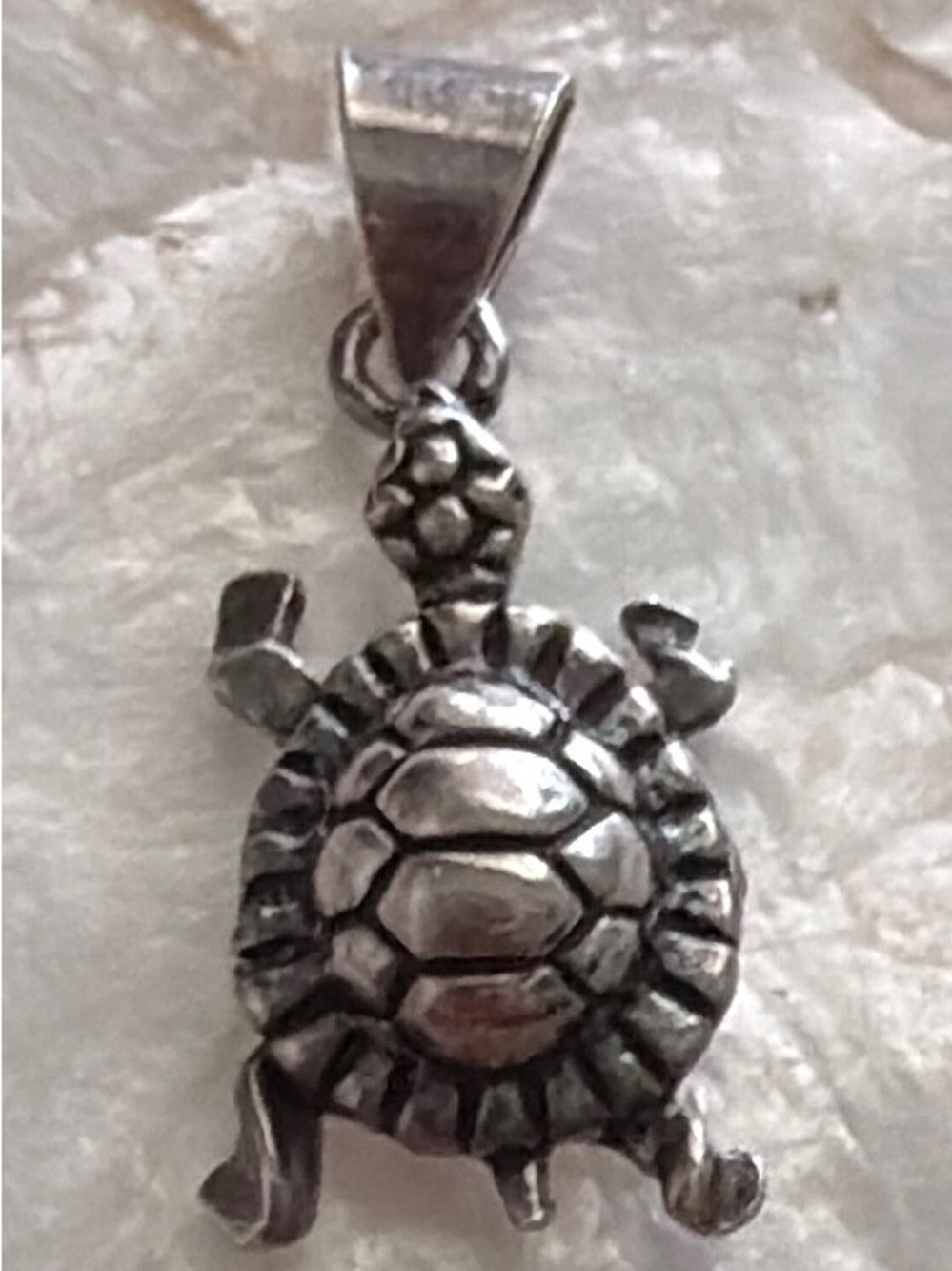 925 Sterling Silver Sea Turtle Pendant Charm 3D Honu Beach Ocean Turtle 1.88g